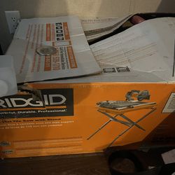 Ridgid 7in  wet tile saw
