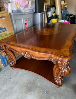 Brown coffee table