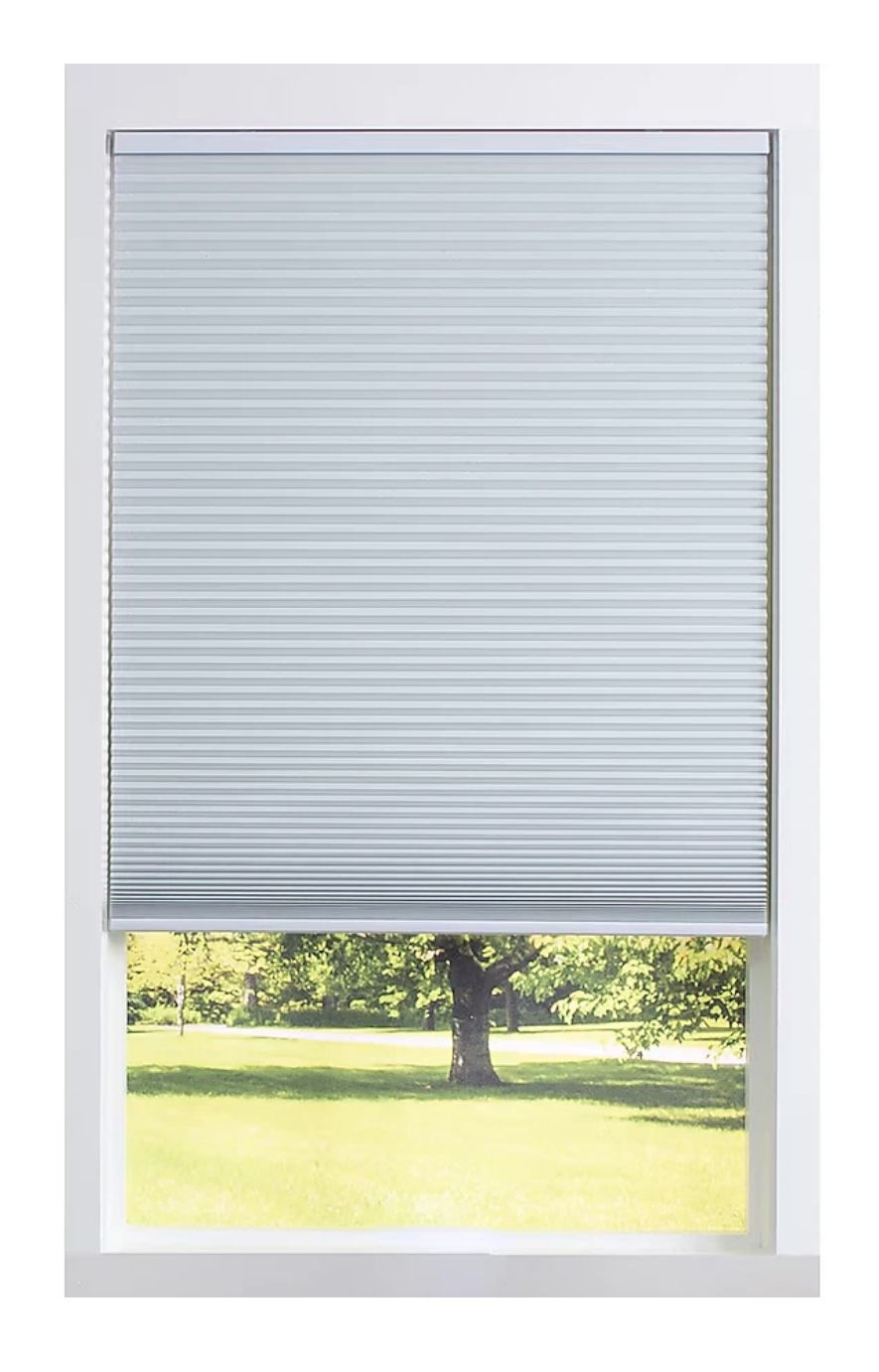 Allen + Roth Motorized Blackout Cellular Shade 23-in x 72-in GRAY