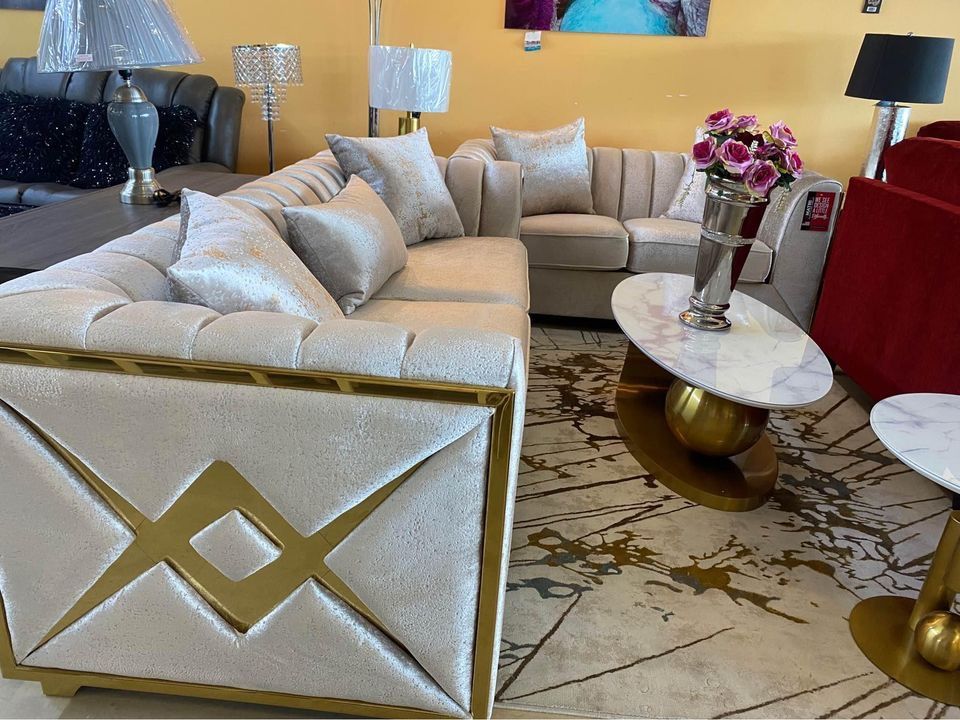 Ivory Loveseat And Sofa Available / Same Day Delivery