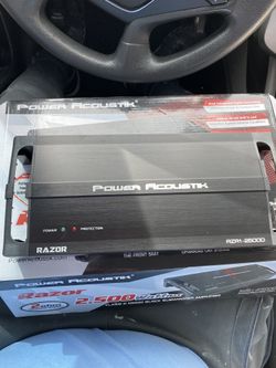 Power Acoustik 2500 watts amplifier amp class D