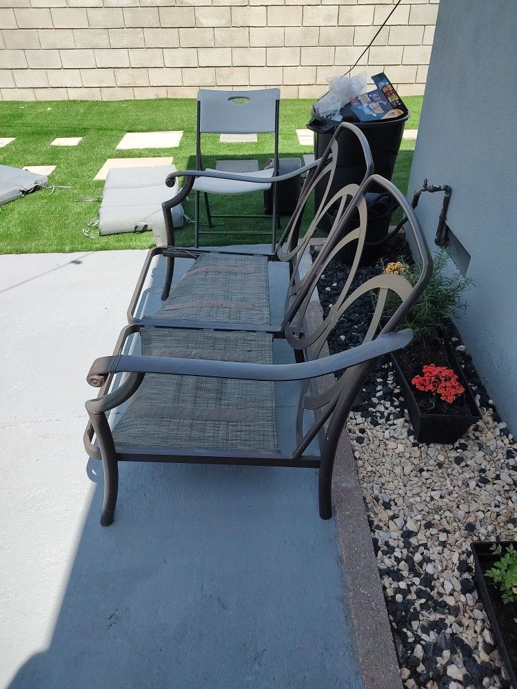 Free Loveseat Steel Outdoor Patio for Sale in Rialto, CA OfferUp