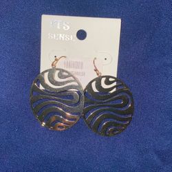 **New** Shiny Gold Plated Slotted Designed Earrings