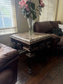 Beautiful Marble Top End Table