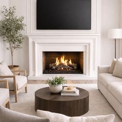 Precast fireplace mantel