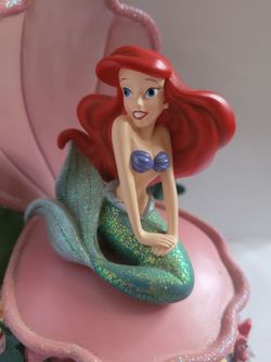 Disney The Little Mermaid bundle!! Flounder plush and musical Ariel figure!!