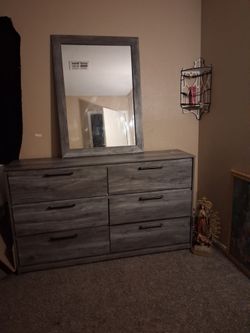 Dresser with mirror