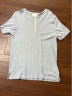 Abercrombie Henley Tee Quiet Luxury Old Money Coastal Preppy Core M