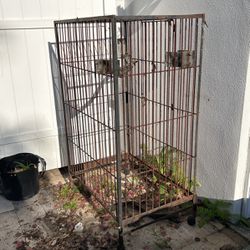 Large Bird Cage ( Rusted) 