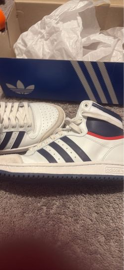 Adidas High-Top Sneakers White Navy Red