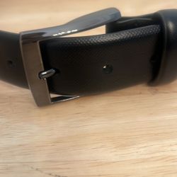 Pellis belt, genuine, leather black
