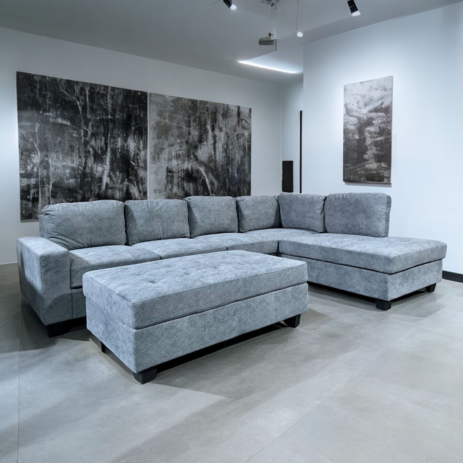  🏷 BRAND NEW 📦 Sectional Sofa with Storage Ottoman 💥 WAREHOUSE SALE | Finance | Delivery