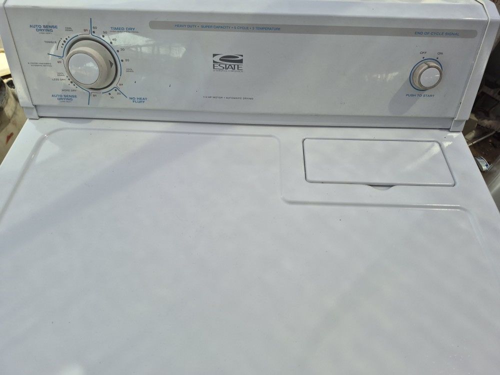 State Gas Dryer By Whirlpool Super Capacity And Heavy Duty Works Good 