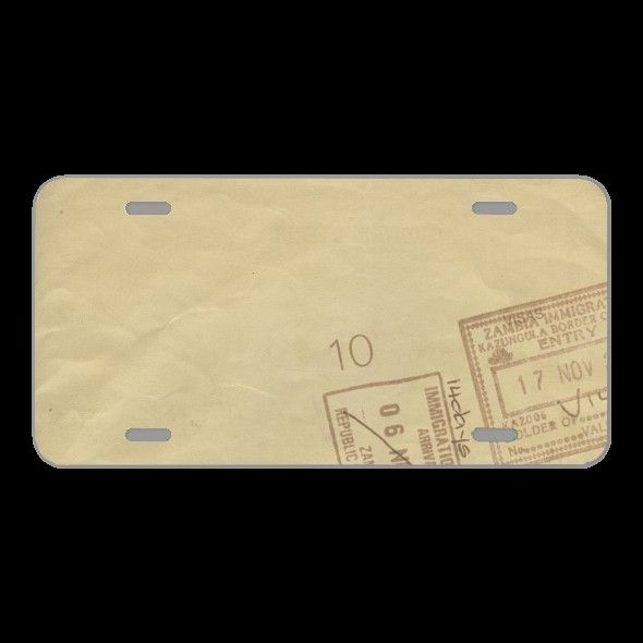 License Plate Novelty Car Front Tag Banner Web Banner Vintage