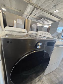 LG Front Load Dryer Black Steel