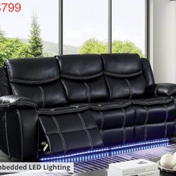 LED Recliner Sofa
