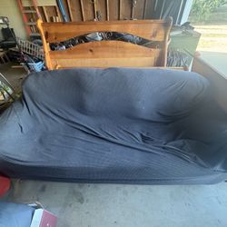 black couch   