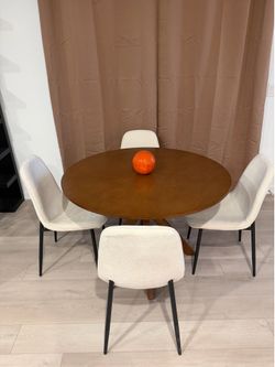 Dining table and chairs