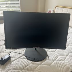24” Black Curved Monitor 