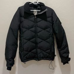 Roxy Endurance Black 10K Down Ski Jacket Women's M Missing Hood