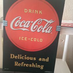1990 Metal Coke Sign