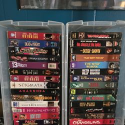 Horror Vhs Tapes 3 To 5 Ea Scary Movies Halloween
