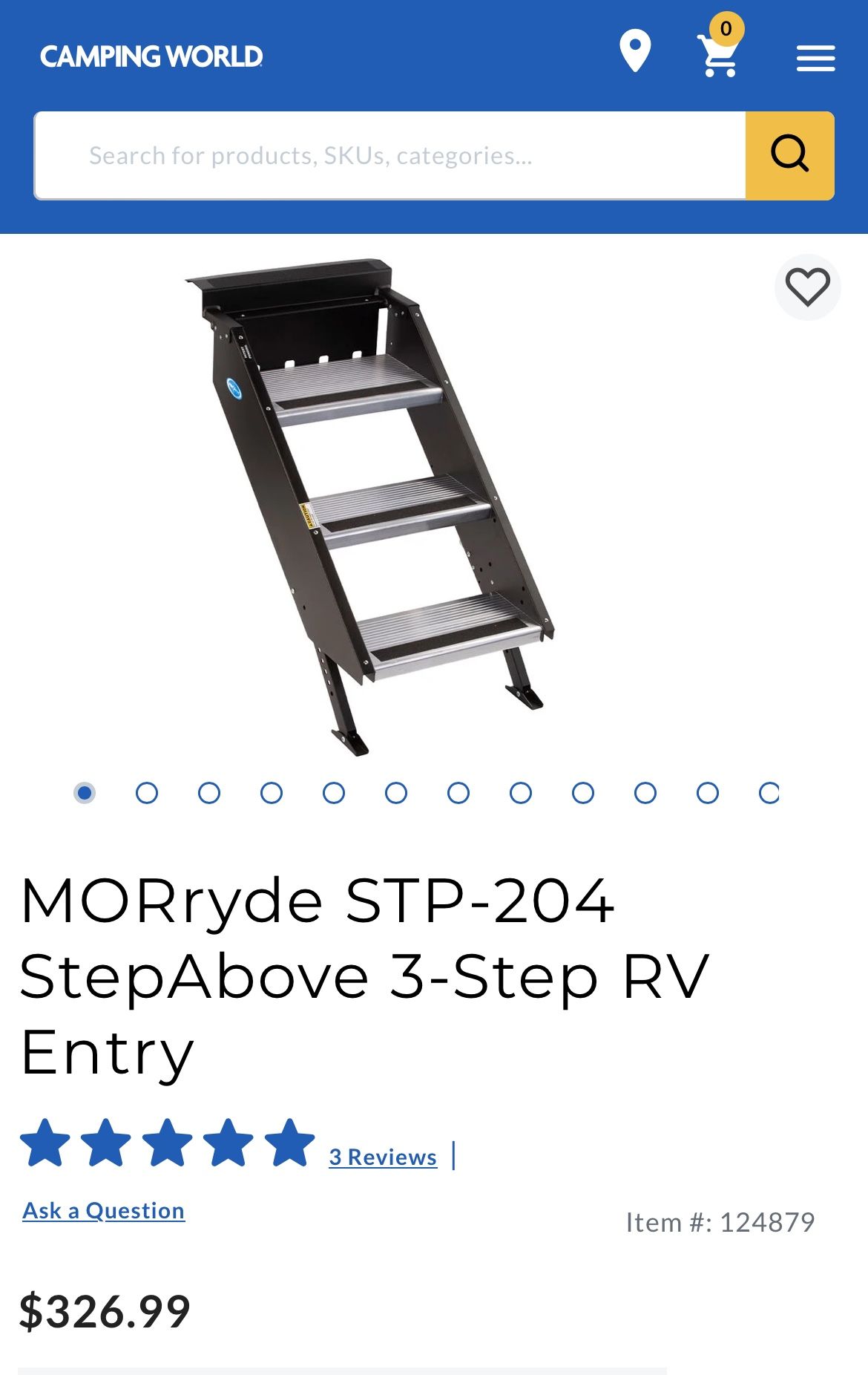 StepAbove 3-Step RV Entry