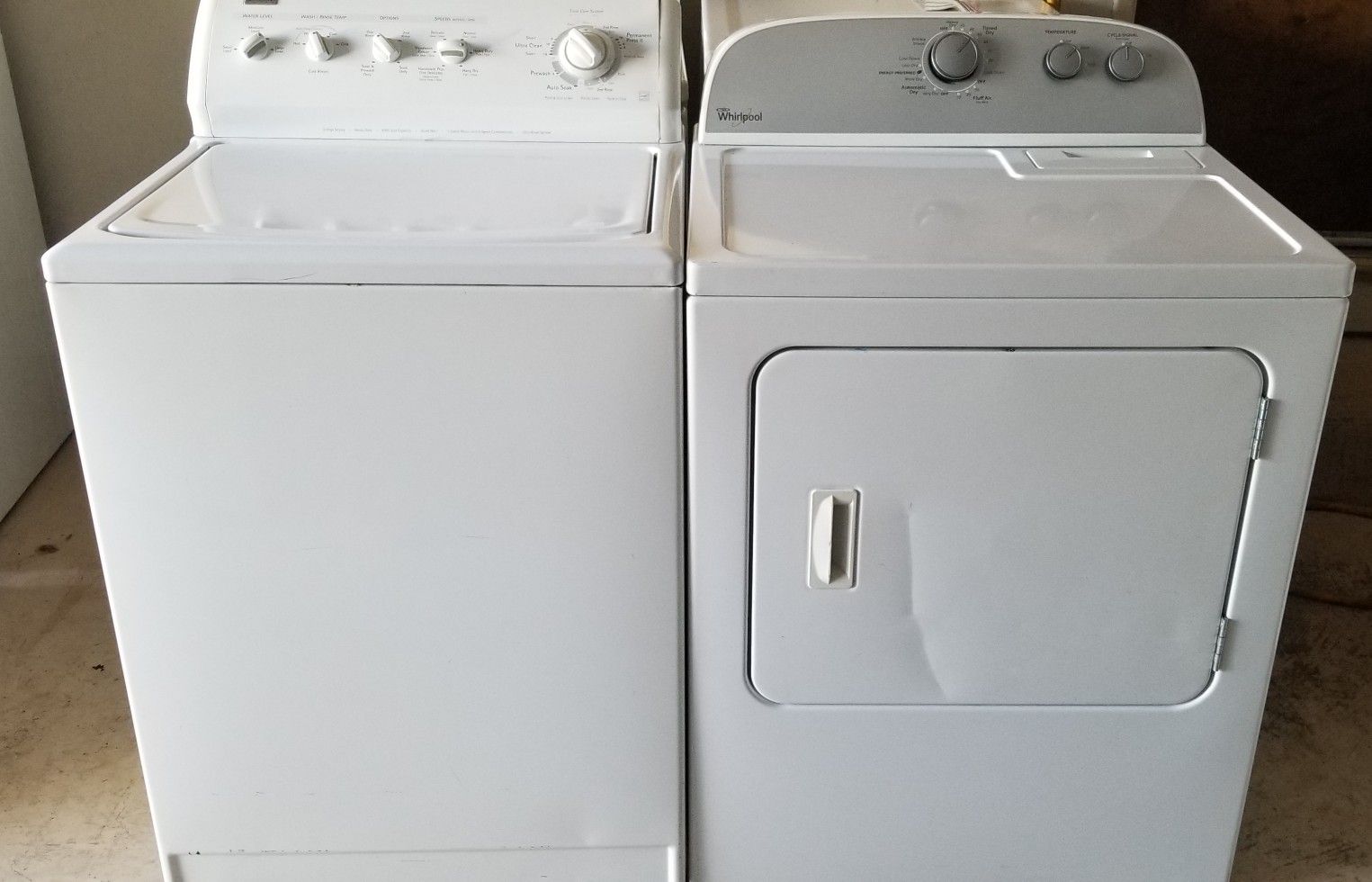 washer and electric dryer super capacity