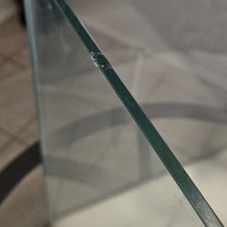 Glass aquarium sump.