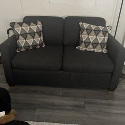 Living Spaces Futon Foam Sleeper Loveseat