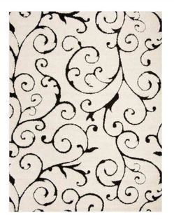 FREE Rug 8’6” x 12’ White and Black Safavieh