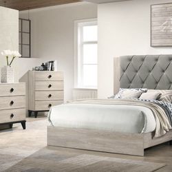 QUEEN SIZE BED FRAME ONLY WITH 1 NIGHTSTAND PICK UP TODAY