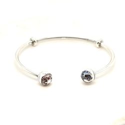 Pandora Star Wars Light & Dark Side Logo Open Cuff