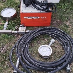 Hydraulic Pump And 200 Ton Jack
