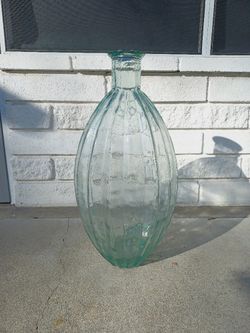 XL Tall Clear Glass Floor Vase