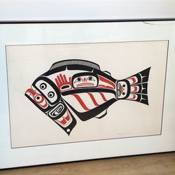 NW Coast Native Limited Edition Print “Halibut” By Lawrence Rosso