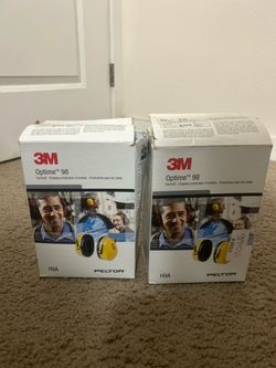 3M Optime 98 H98 Earmuffs, Rated 25dB, Irving, TX, LIKE NEW