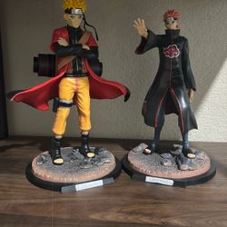 Pain and Naruto fight 