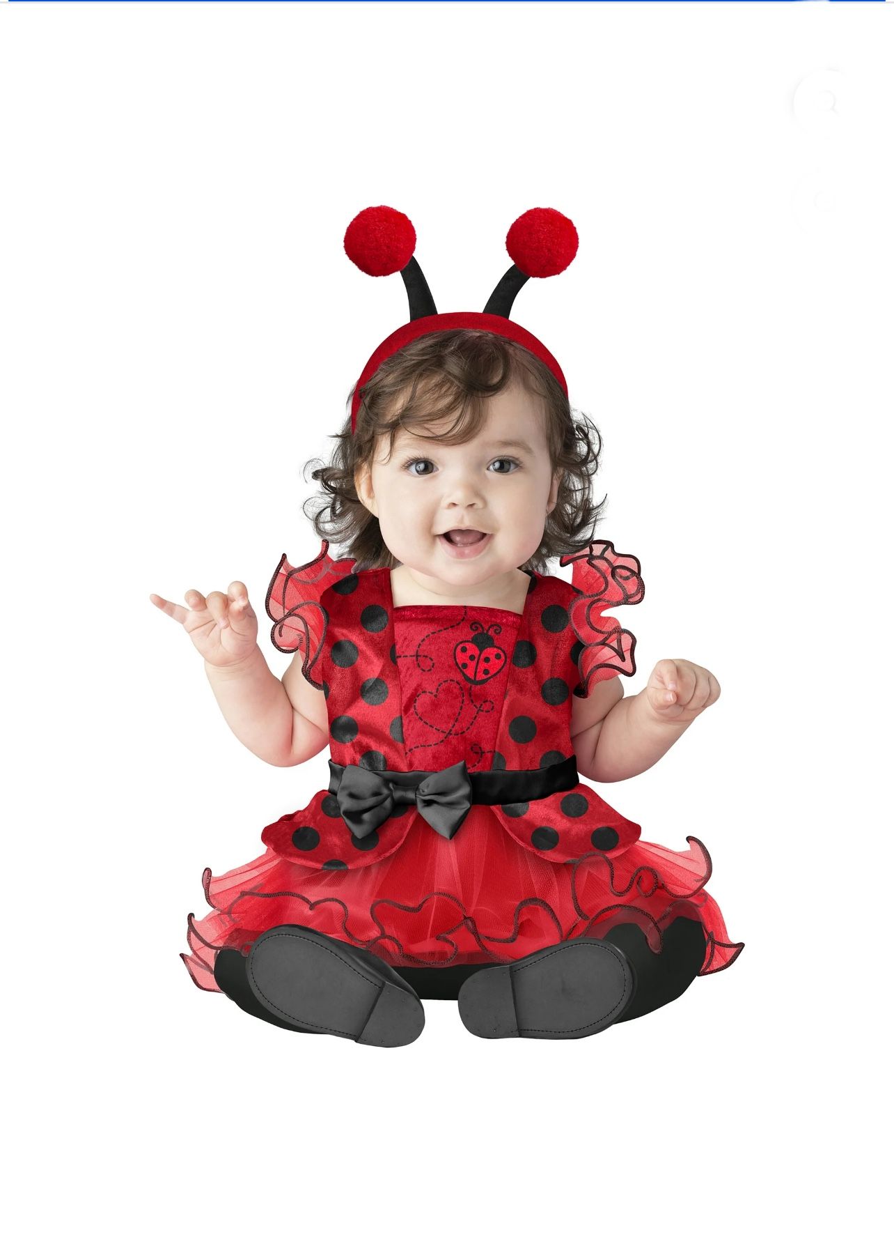 Lady Bug Tutu Halloween Costume Set Female, Infant, Red, New