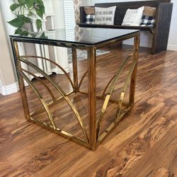 Gorgeous Gold Side Table