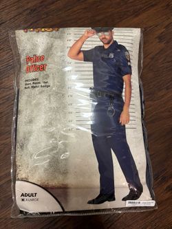 Mens police officer costume