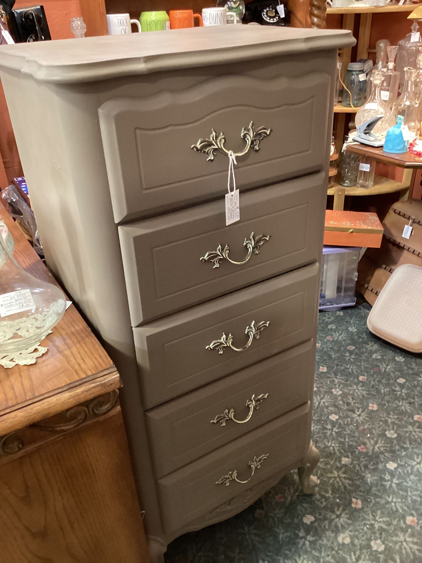 Painted Dresser - 5 Drawer45Hx20Wx16D