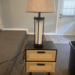 Nightstands / End Tables & Two Lamps , Set Of two
