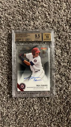Trea Turner Bowman’s Best Auto BGS 9.5