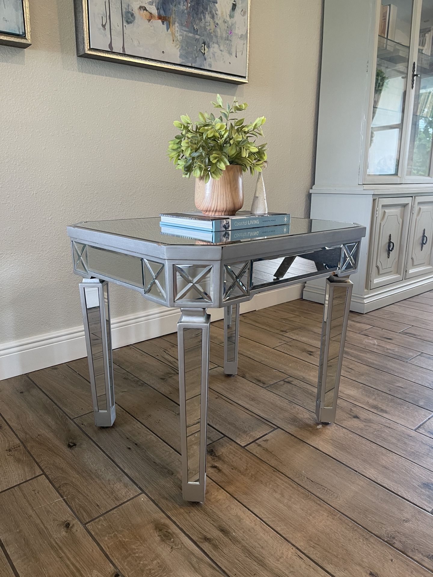 Mirrored Side Table