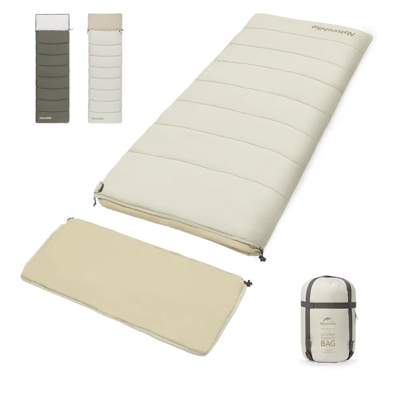 Naturehike Camping Sleeping Bag for Adults, 36/54℉, Spliceable Double Sleeping Bag 3 Seasons