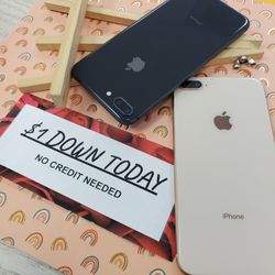 Apple iPhone 7 Plus / iPhone 8 Plus - $1 DOWN PAYMENT - NO CREDIT NEEDED