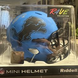 Grant Stuard Signed Detroit Lions Riddell Rave Speed Mini Helmet JSA