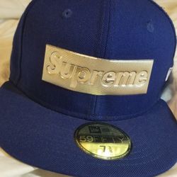 100% Authentic Supreme Metallic New Era