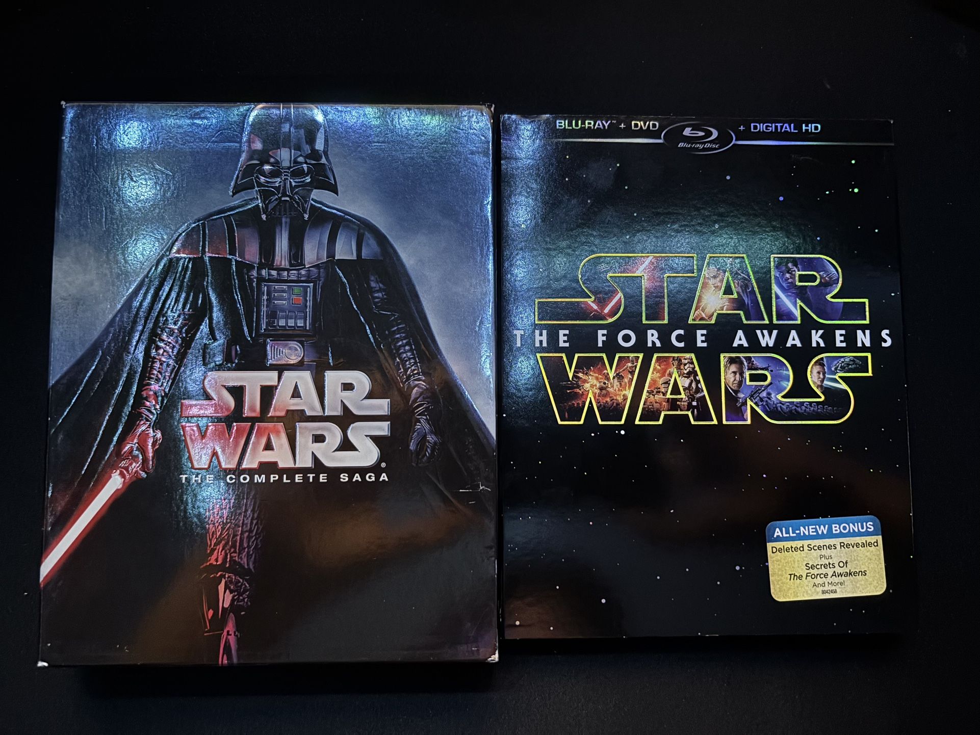 Star Wars the skywalker saga + force awakens (Blu ray)